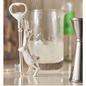 Anthropologie Bunny Silver Rabbit Bottle Opener